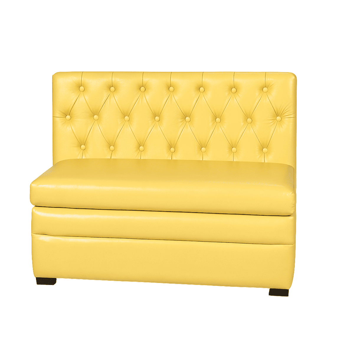 Sofa Glamour Rect Amarillo 48*37*20